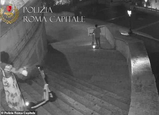 American tourist causes $26,000 damage after throwing electric scooter down Rome’s Spanish Steps 
