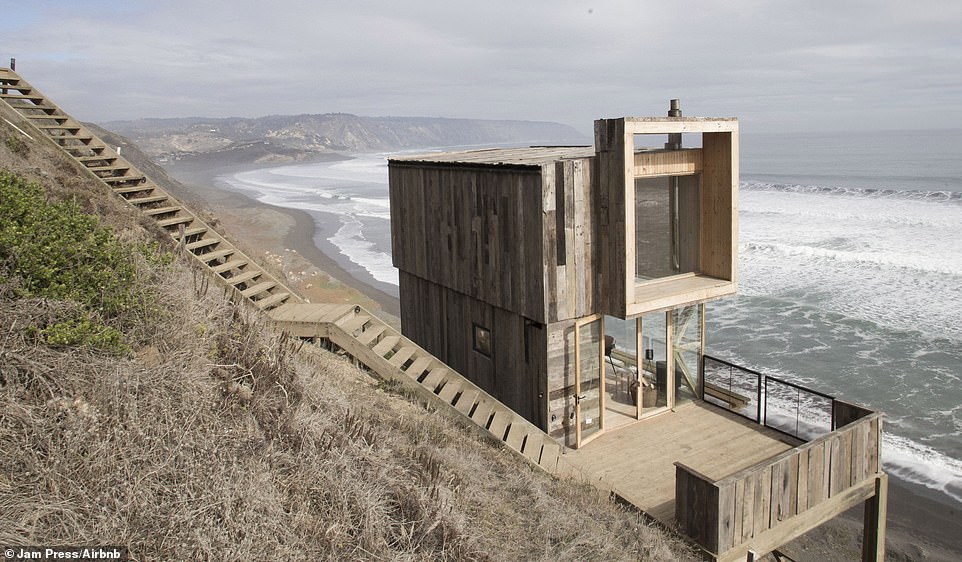 An Airbnb that sits on the edge of a cliff has become available for just $103 a night