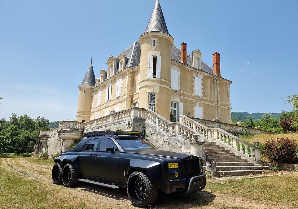 Pictured: A monster £4.3million SIX-WHEEL off-road Rolls-Royce Phantom