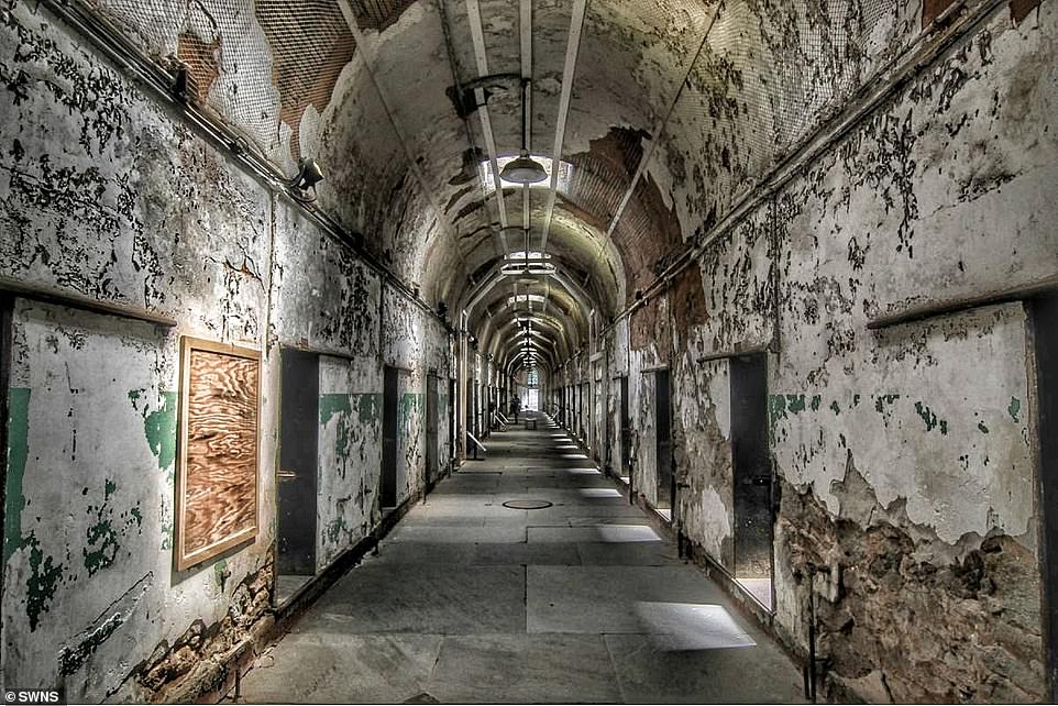 Eerie pictures show decay and bones at prison where Al Capone was jailed