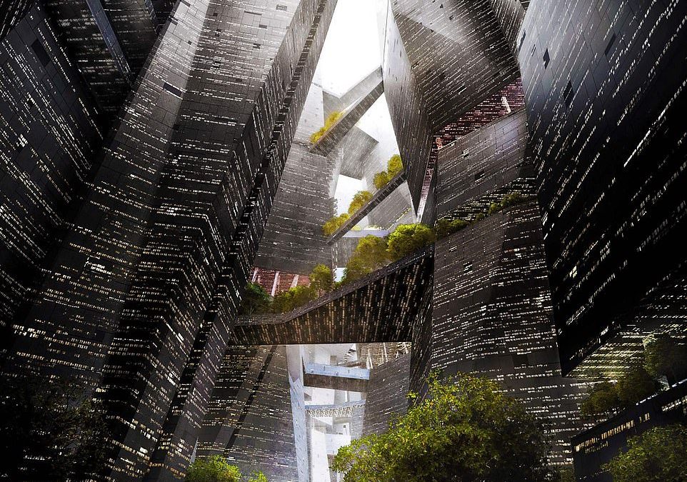 New images reveal how it will look INSIDE Saudi Arabia’s 75-mile-long mirror-encased Line skyscraper