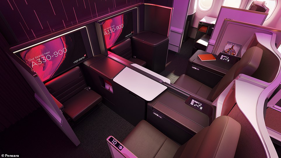 Virgin Atlantic unveils the cabin for its new A330neo and MailOnline has an exclusive tour