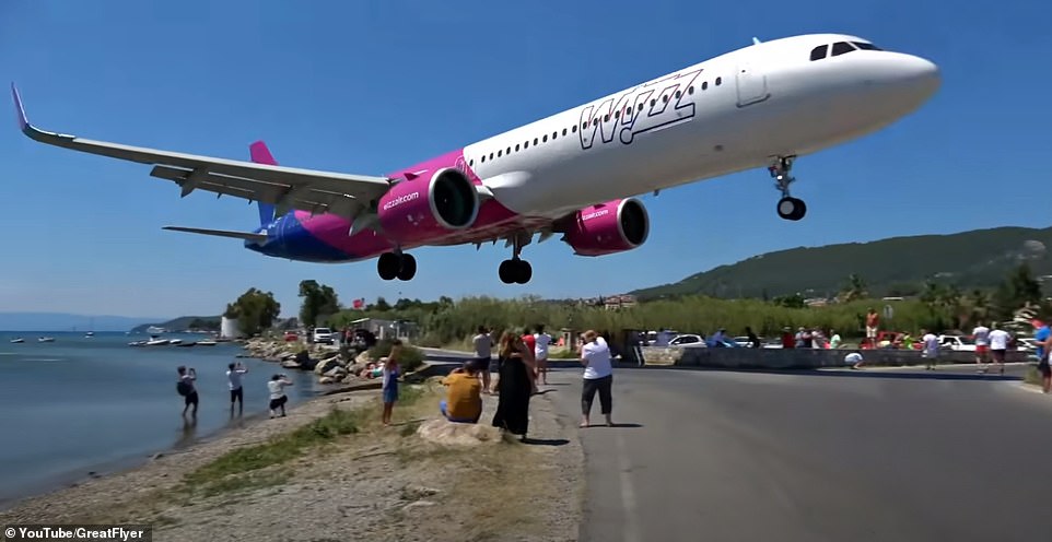 Airports where thrill-seekers watch passenger jets coming in to land just over their heads