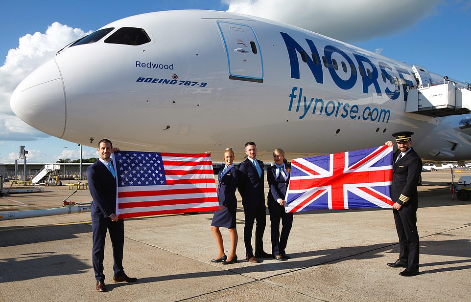 The Mail boards the inaugural Gatwick to New York Dreamliner flight by new budget carrier Norse