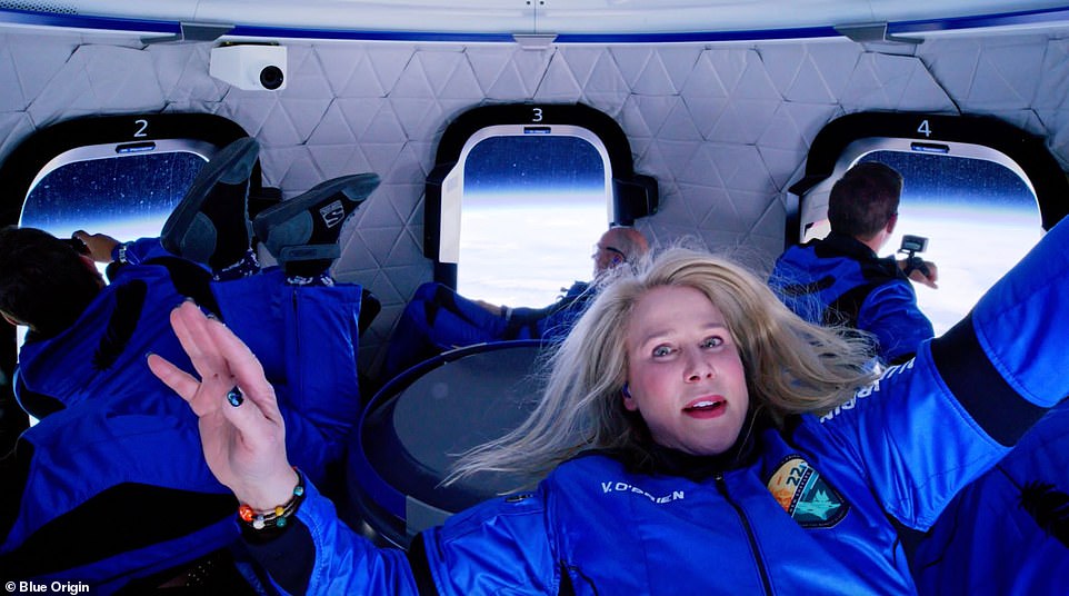 Adventurer Vanessa O’Brien unveils pictures of her trip to space on Jeff Bezos’s Blue Origin rocket