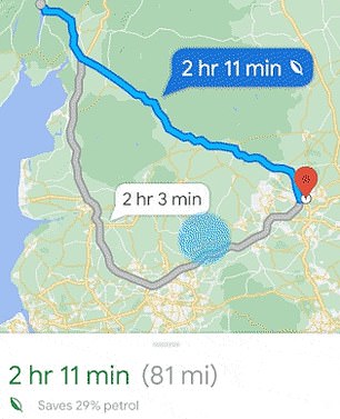 Google Maps launches fuel-efficient routing tool for UK drivers