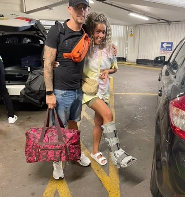 Holidaymaker reveals she skipped the queues at Manchester Airport by FAKING a broken foot