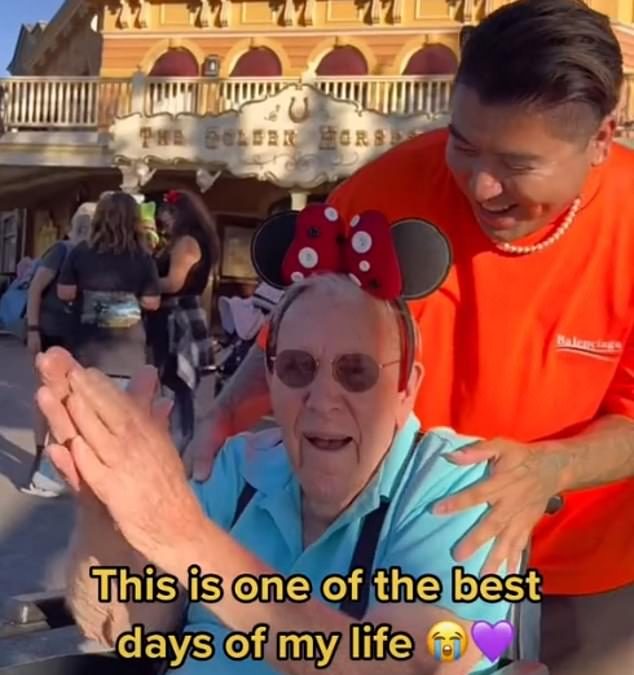 TikTok star surprises a 100-year-old veteran with a magical trip to Disneyland