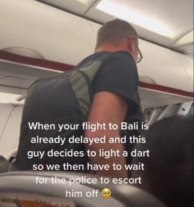 Brazen Jetstar passenger is kicked off a flight headed for Bali for smoking onboard