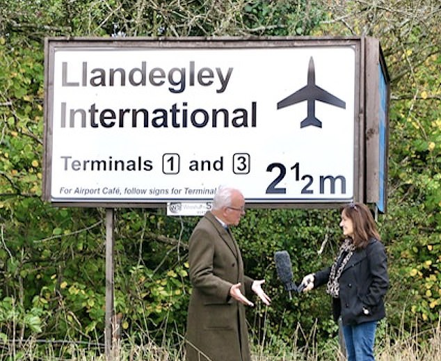 Man who spent £25,000 on sign giving directions to fake airport in Wales is bringing joke to an end