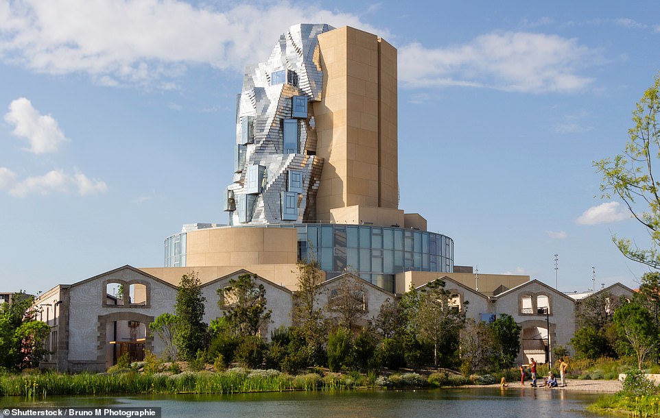 Pictured: The dazzling Frank Gehry building in Arles that’s inspired by Van Gogh’s Starry Night