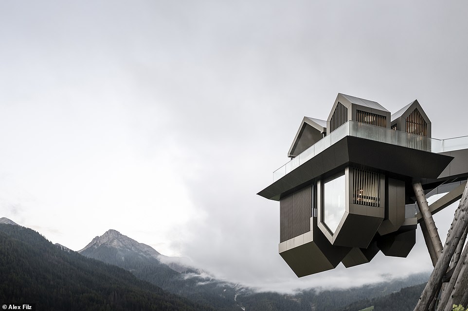 Pictured: The spectacular hotel spa in Italy that appears to ‘float between sky and earth’