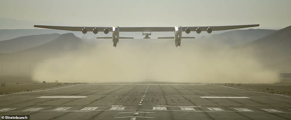 World’s biggest airplane flies over California, carrying a hypersonic prototype 