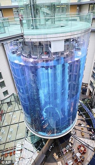 AquaDom aquarium explodes in Berlin hotel, filling lobby with fish