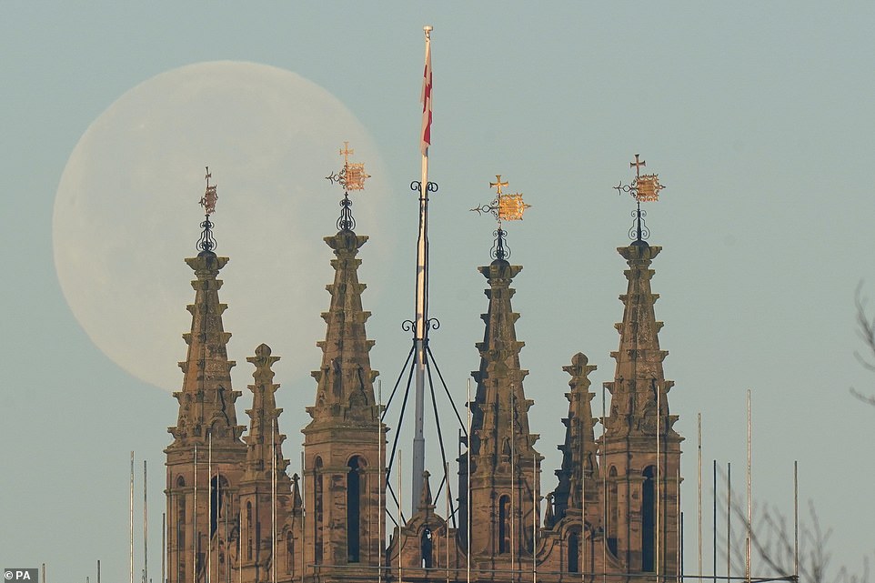 February’s ‘micro’ Full Snow Moon lights up the night sky