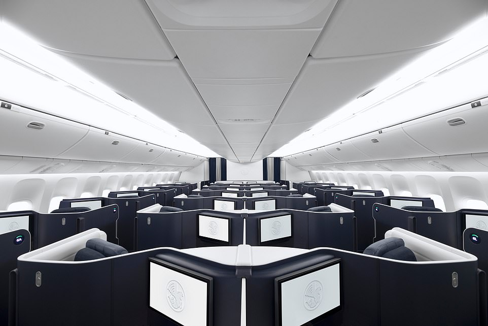 Pictured: Air France’s brand-new Boeing 777 business class suite you can book to New York