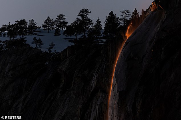 Rare ‘firefall’ stuns visitors at Yosemite National Park