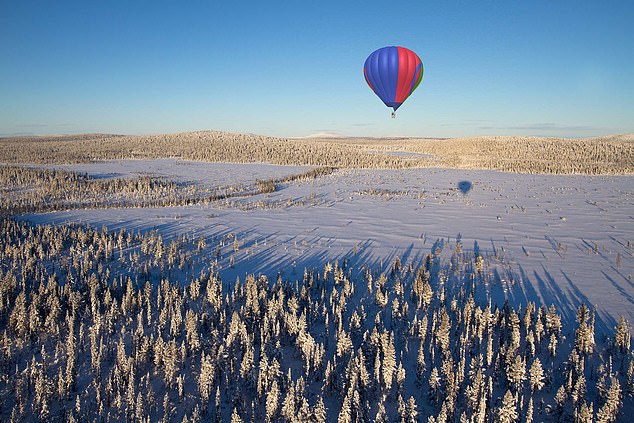 Why a hot-air balloon ride over Sweden’s snow-covered Lapland is like no other