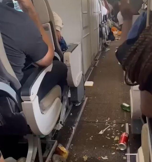 EXTREME turbulence leaves ten travellers injured and entire passenger cabin covered in spilt food