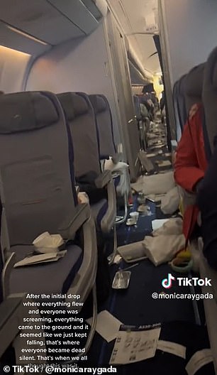Terrifying turbulence videos shared by plane passengers