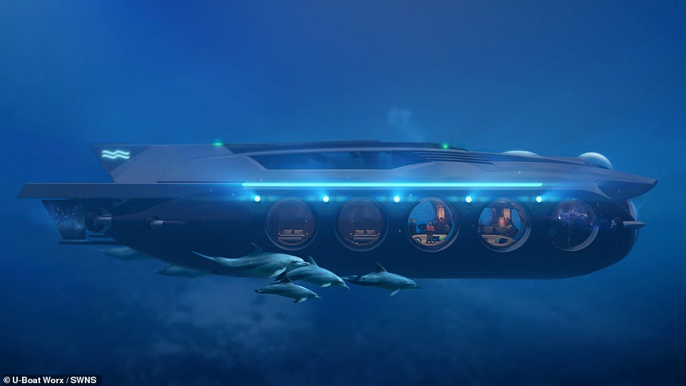 Jaw-dropping £22million vessel called the Nautilus is part superyacht, part submarine