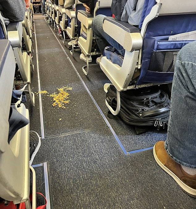 Southwest Airlines flight delayed over mystery mess in aisle