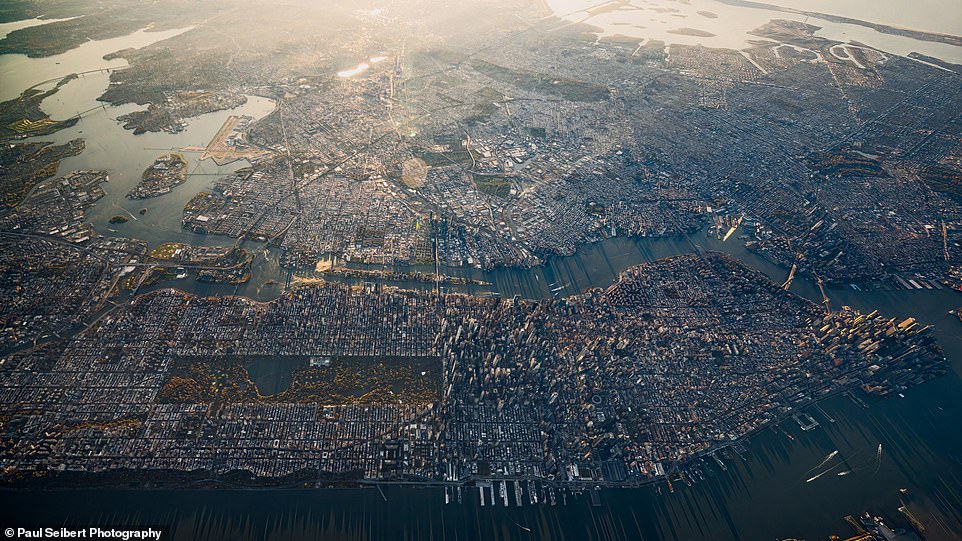The best aerial shots of New York – ever: Breathtaking images of the Big Apple from 15,000ft up