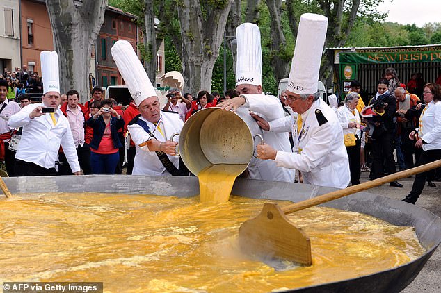 Britons rank their top 25 quirky cultural experiences in and around Europe – and the winner is France’s Festival of the Giant Omelette, whipped up with 1,500 eggs
