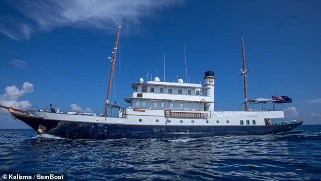 Inside Elizabeth Taylor and Richard Burton’s luxurious 1906 superyacht, which helped them escape ‘prying eyes’ (and YOU can charter it for a trip… if you have a spare £16,000)