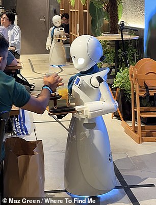 Inside the incredible Tokyo cafe where the food and drinks are served to customers by ROBOTS