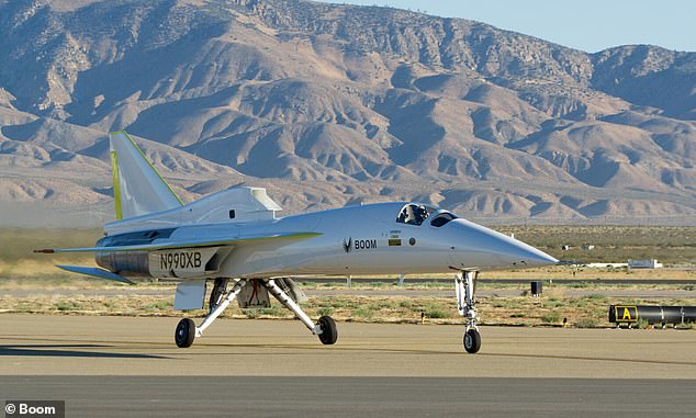 London to New York in 3.5 hours: World’s fastest airliner dubbed the ‘Son of Concorde’ will hit speeds of 1,300mph while running on sustainable fuel – and could take to the skies by 2027