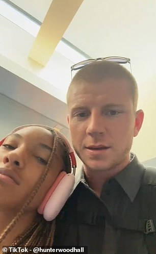 Paralympian and TikTok star Hunter Woodhall sparks furious airport etiquette debate after slamming people who crowd luggage carousels – so, do YOU agree?