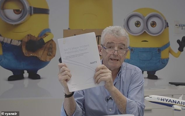 Ryanair’s Michael O’Leary claims NATS’ preliminary report into the ATC system failure in August is ‘bogus… factually inaccurate and full of rubbish’