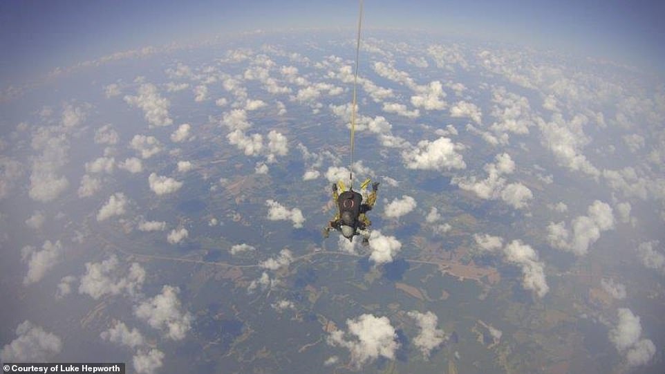 Adventurer shares images from his CRAZIEST vacations – including skydiving from 28,000ft, skiing to the South Pole, and traveling to the edge of SPACE in a fighter jet