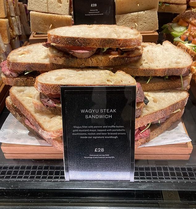 Harrods is selling one of the most expensive takeaway sandwiches in London for £28 – complete with Wagyu beef, truffle and gold mayo