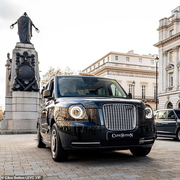 Luxury black cab fit for a king includes a fridge, Apple TV and first class plane-style seats and could be yours for just… £141,331.25