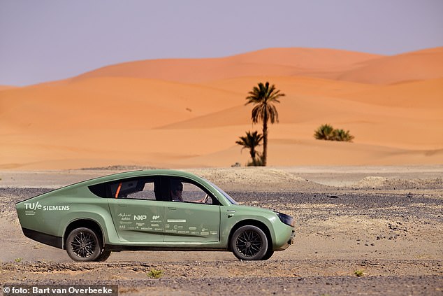 Talk about a bright idea! World’s first solar-powered SUV completes a 620-MILE test drive across Morocco and the Sahara without charging