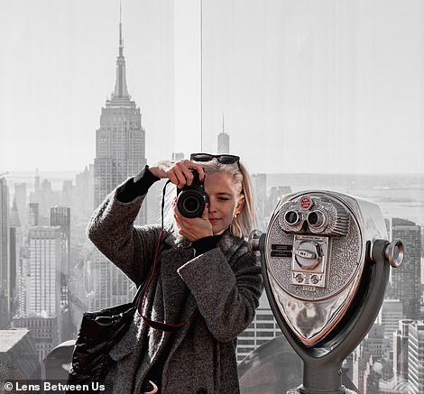 They’re selfies, but not as you know them: Globetrotting couple photograph EACH OTHER at stunning locations around the world – and the results are spellbinding