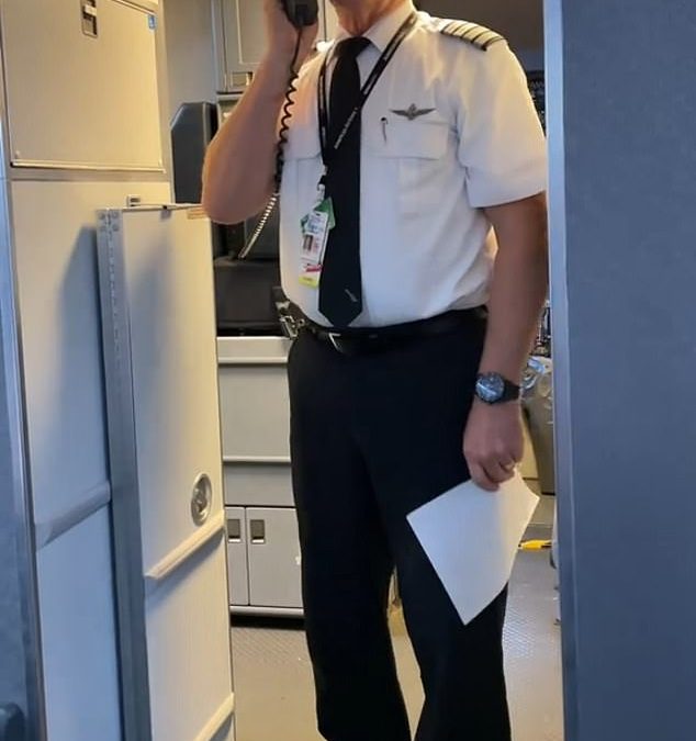 American Airlines pilot’s emotional retirement speech leaves the internet in TEARS – as he pays tribute to his wife and family on the final flight of his 32-YEAR career