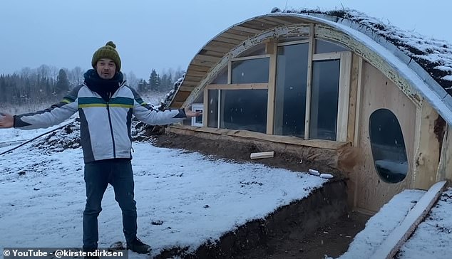 Handyman builds remote ‘Hobbit house’ cabin amid the freezing Siberian wilderness for just $2,000