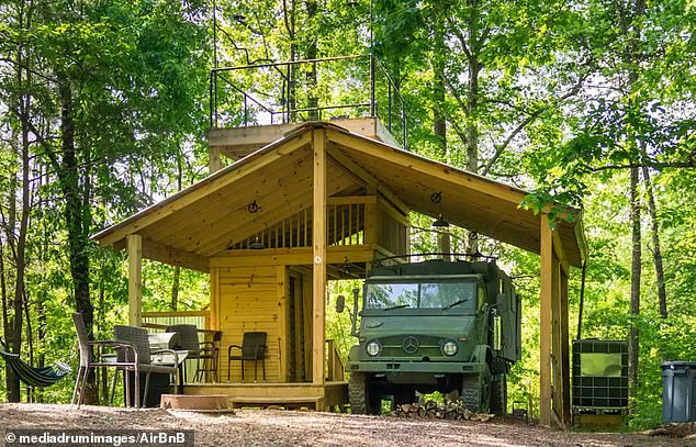 Mercedes Unimog truck featured in The Walking Dead is transformed into an off-the-grid sleeping pod where guests can stay from $102 a night