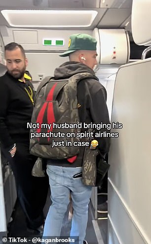 Spirit Airlines passenger becomes a viral sensation after bringing his own PARACHUTE on a flight: ‘The smartest idea I’ve ever seen’