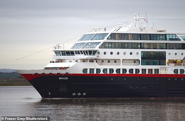 Stomach-churning footage shows Norwegian cruise ship rocking up and down in huge storm before ‘rogue wave’ knocked out its power as UK-bound ship carrying 400 is towed to Germany