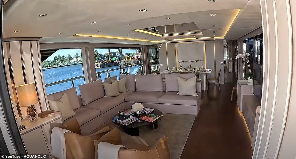 Inside the stunning 109ft-long superyacht that boasts a glass-fronted JACUZZI at the bow currently on the market for a whopping $13 million