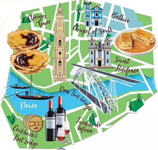 Porto for under £100 a night: Sip and munch your way through the colourful streets of Portugal’s second city