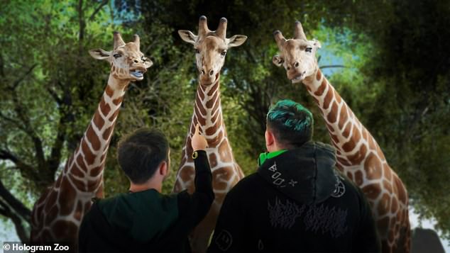 The future of entertainment? Inside the world’s first ‘Hologram Zoo’ in Australia – where animals jump out at you and whales swim suspended in mid-air