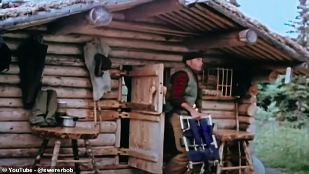 Inside a remote cabin in Alaska that one man built by hand and lived in for 30 YEARS with no electricity or running water – and is only accessible by plane