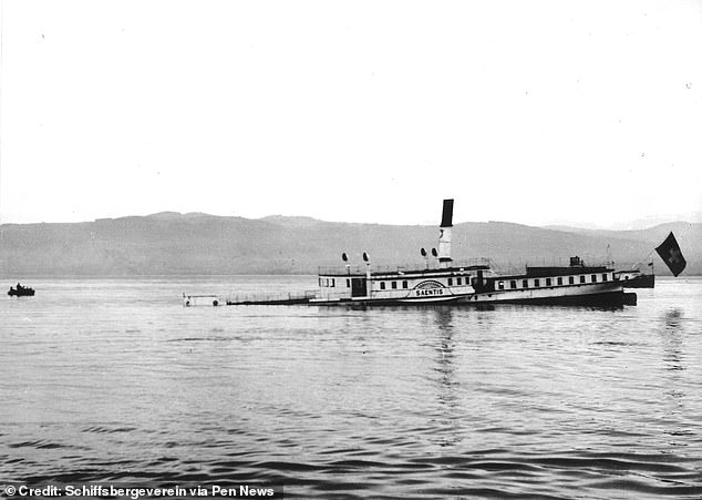 The ‘Titanic of the Alps’ will see the surface for the first time in more than 90 years! Shipwreck that sank in 1933 will be raised 689ft from the bottom of Lake Constance
