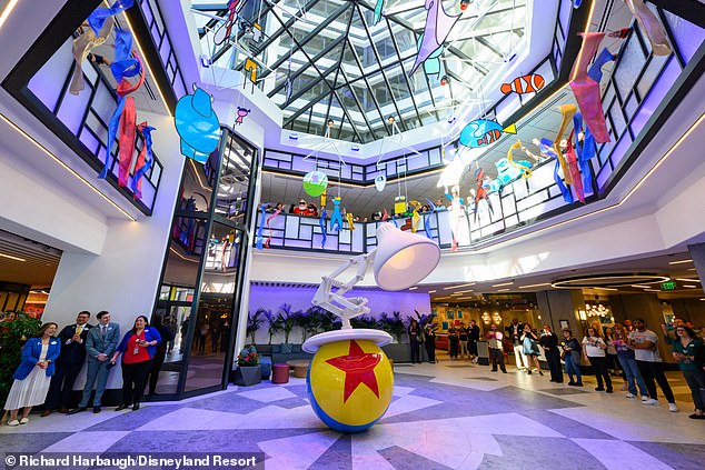 Inside the new Pixar Place Hotel in California: There’s a nod to every feature film the studio has made and a ‘real-life’ character serenades guests on the piano