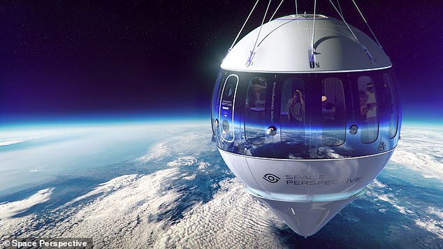 Michelin STAR dining! Six diners will be cooked a meal by a two-star chef on board a balloon at the edge of space next year – but a ticket will set you back $495,000